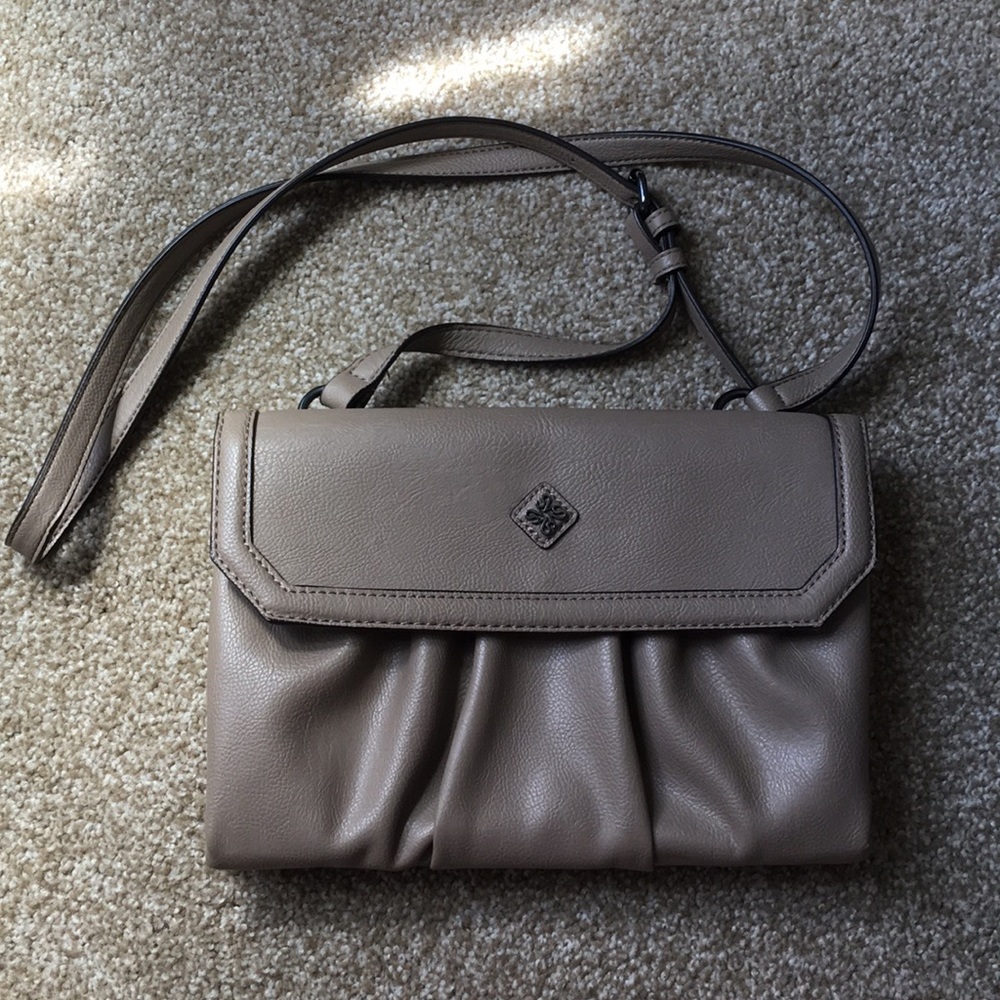 Vera Wang tan/ light brown purse